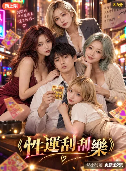 AI成人短剧《性运刮刮乐》封面